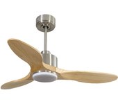 Ventilador de techo Reversible Termostato Dimable Wifi Motor DC Techos Inclinados Mando a Distancia Luz tres tonos Hypersilence Memoria