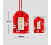 New Omamori Pray Fortune Beauty Health Safe Transparent Wealth Bag Guard Talisman Pendant Keychain Couple Gift