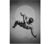 Vintage Greek Mythology David Posters, Sculpture Wings Canvas Painting, Wall Art, Statue of Liberty, Ideal for Living Room Home