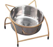 Cuenco Antivuelco para Mascotas - Alimentador y Bebedero Elevado Desmontable, Vajilla Antifugas para Gatos y Perros ,  Yommy