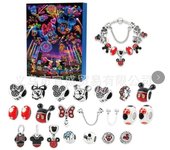 Disney Stitch Mickey Christmas Advent Calendar Blind Box 24 Days Xmas Countdown Calendar DIY Jewelry Bracelet Making Kit Gift