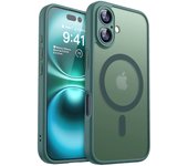 Magnetic Luxury Armor Shockproof Case For iPhone 16 15 14 13 12 11Pro Max For Magsafe Wireless Charge Matte Translucent PC Cover