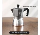 Bincoo Double valve mocha pot for two Italian Cuban Coffee infiltration pot coffee maker Home Barista tools
