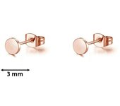 1 Pair Rosegold Tone Stainless Steel Multiple Piercing Small Huggie Hoop Earrings CZ Cartilage Stud Earrings Set for Women