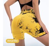 Tie-Dye Yoga Shorts for Women High Elastic Gym Shorts Push Up Sports Shorts Running Workout Fitness Women Short Sports Leggings