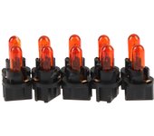 10PCS T5.5 Led Bulb W1.2WCar Interior Lights Dashboard Heating Indicator Wedge Auto Instrument Lamp air conditioning lamp12V