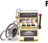 Lucky Jackpot Mini Fruit Slot Machine Fun Birthday Keychain Gift Kids Toy
