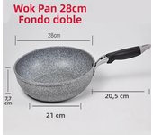 Durable Stone Frying Wok Pan Non-stick Ceramic Pot Induction Fryer Steak Cooking Gas Stove Skillet Cookware Tool for Kitchen Set