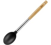 BRA Market - Cuchara de Cocina en Acero Inoxidable, Silicona y Madera de Haya