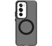 Transparent Matte Wireless Charge Protector Case for OPPO Reno 12 Pro 12F A80 A60 A3X A3 Pro 4G 5G Magnetic Armor Back Cover