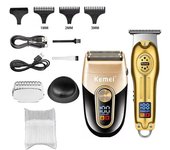 High Quality Kemei KM-678 Mini Electric Hair Clipper KM-3209 LCD Digital Display Shaver Dry and wet shaving Beard Trimmer