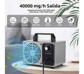 Ozone Generator 40,000mg/h Stainless Steel Ozone Machine Odor Removal Ionizer Air Purifier Ozone for Home Car Pet
