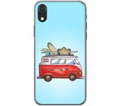 Tumundosmartphone Funda Gel Tpu para Iphone XR Diseño Furgoneta Dibujos