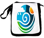 MERCHANDMANIA BANDOLERA REPORTERO MEDIANA BOLSO logo profesional meteorologia clima climatico bolsa mochila hombro