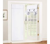 Curtain for French Door - Tool Free Self Adhesive Tricia Window Curtain Thermal Insulated Privacy Blinds for Sidelight Curtains Energy Efficient Room Darkening,26X68inch,2Pc