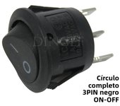 1PCS Round Rocker Switch LED illuminated Car Dashboard Dash Boat Van ON/OFF 12V 24V 6A 250V 10A 125V 2PIN 3PIN 4PIN Switch 20MM