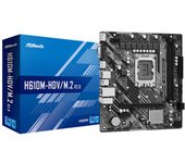 Placa base 1700 microATX ASRock H610M-HDV/M.2 R2.0 2xDDR4 (hasta 64GB 3200 Mhz OC) - 4xSATA - 1 x M.2 - USB 2.0 (4/2) - USB 3.2 (2/2) - HDMI - VGA - DP