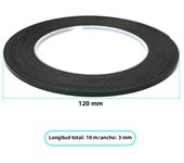 SUNSHINE 3M Double-sided Tape for Mobile Phone Repair Black Strong Stickiness High Toughness LCD Screen Frame Adhesive Tape