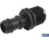 Cofan - Conector de Empalme Mixto para Riego por Goteo y Aspersión | Rosca 3/4" | Uso Versátil