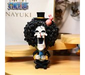 8cm Anime Figure One Piece Monkey D Luffy Roronoa Zoro Kawaii Toys Q Figural Nendoroid Car Decoration PVC Model Gift