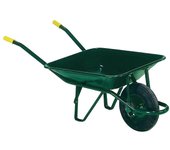 Carretilla obra verde metálica desmontada