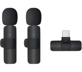 Micrófonos Micrófono de solapa inalámbrico Plug and Play con cancelación de ruido inteligente