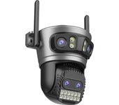ABUNTU 20MP 10K PTZ Wi-Fi Camera 4 Lens 4 Screen 10X Hybrid Zoom 5G Surveillance Camera Ai Human Detection Tracking Security CAM