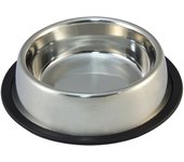 Comedero o bebedero inoxidable antideslizante para perros y gatos - 2,8 L / 33 cm