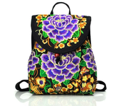 New National Embroidery Women Shopping Cover Backpacks!Nice Floral Embroidered Lady Bohemian Backrack Top-sale Canvas Backpack