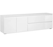Mueble de TV Aneto 2 puertas + 2 cajones blanco 55x180x40 cm