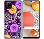 Tumundosmartphone Funda Gel Tpu para Samsung Galaxy A42 5G diseño Radial Dibujos