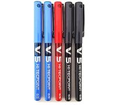 Boligrafos pilot V5 pack 5 boligrafos (2 azules, 2 negros, 1 rojo) / Colores Surtidos