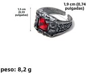 Game Dark Souls Series Men Rings Havel's Demon's Scar Chloranthy Badge Adjustable Ring Male Fans Cosplay Jewelry Accessories