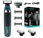 VGR Razor Professional Shaving Machine Electric Shaver Waterproof Beard Trimmer Razor 2 In 1 Hair Trimmer Shaver for Men V-393