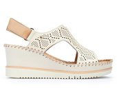Sandalias altas mujer PIKOLINOS 1775C1 C909 SANDALIA CUÑA CALADA NATA 34443 25V