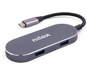 Docking station nilox tipo c a 3 x usb 3.0 1 x hdmi 1 x usb tipo c