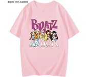 Bratz Women T-shirt Short Sleeve Tshirt Oversized Casual T Shirt Harajuku Tshirts Clothes Men Graphic Tops Cute Summer Clothing