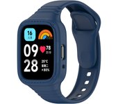Silicone Strap with Case for Redmi Watch 3 / Redmi 3 Active/3 Lite Replacement Waterproof Watch Bracelet Protective Shell Cover