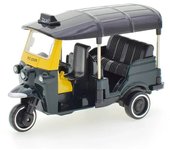 1:43 Scale Metal Alloy Classic Tuk Tuk Taxi Bangkok India Tricycle Taxi Car Model Toy Diecast Vehicles Toys For Collection Gifts