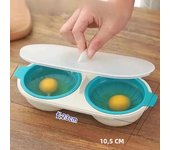 Mini Household Kitchen Egg Steamer with Lid Multifunctional Microwave Egg Cooker Egg Separation Steamed Egg Mold Kitchen Gadgets