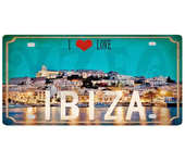 Vintage Ibiza Egypt Munich Haikidiki City Metal Sign License Plate  Wall Art Decor for Home Shop Club Bar  xCM DCA