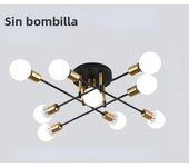 Simple Retro Iron Chandelier Lighting Vintage Spider Chandelier Modern Ceiling Lamp for Living Room Lighting Lights Fixture