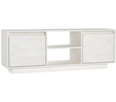 vidaXL Mueble de TV madera maciza de pino 110x30x40 cm , Mueble de Salon, Mueble TV, Mueble TV salon, Mesa de TV, Mueble tele