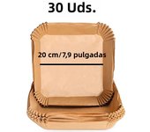 Large Air Fryer Disposable Paper Liner 23cm Non-stick Airfryer Parchment Special Baking Paper for 3-10QT Cooking/Steaming Basket