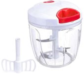 MAXHOME-QUTTIN Cortador Vegetales Tirador 900ml,Cortador de verduras para picar alimentos,Picadora Manual multifunción