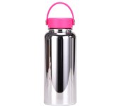 Hervidor de agua deportivo de gran capacidad, botella de vacío de acero inoxidable con asa, termo portátil, cocina, 1L
