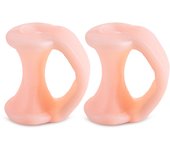 Pexmen 2Pcs Gel Toe Separator Pinky Toe Spacers Little Toe Cushions for Preventing Rubbing Relieve Pressure Foot Care Tool