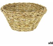 Cesta Multiusos Privilege Mimbre Ø 21,5 x 21,5 x 9 cm (16 Unidades)