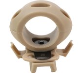 BOOIU Tactical Helmet Flashlight Clamp Mount 360 Degree Quick Release Universal Rail Helmet Light Torch Holder Adapter