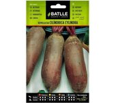 Batlle Semillas de Remolacha Cylindra - Raíz Lisa y Cilíndrica - Excelente Calidad - Siembra Todo el Año - Recolección a los 3-4 Meses - Peso Neto 10g - Raíces Gruesas Rojas - Fácil Cultivo